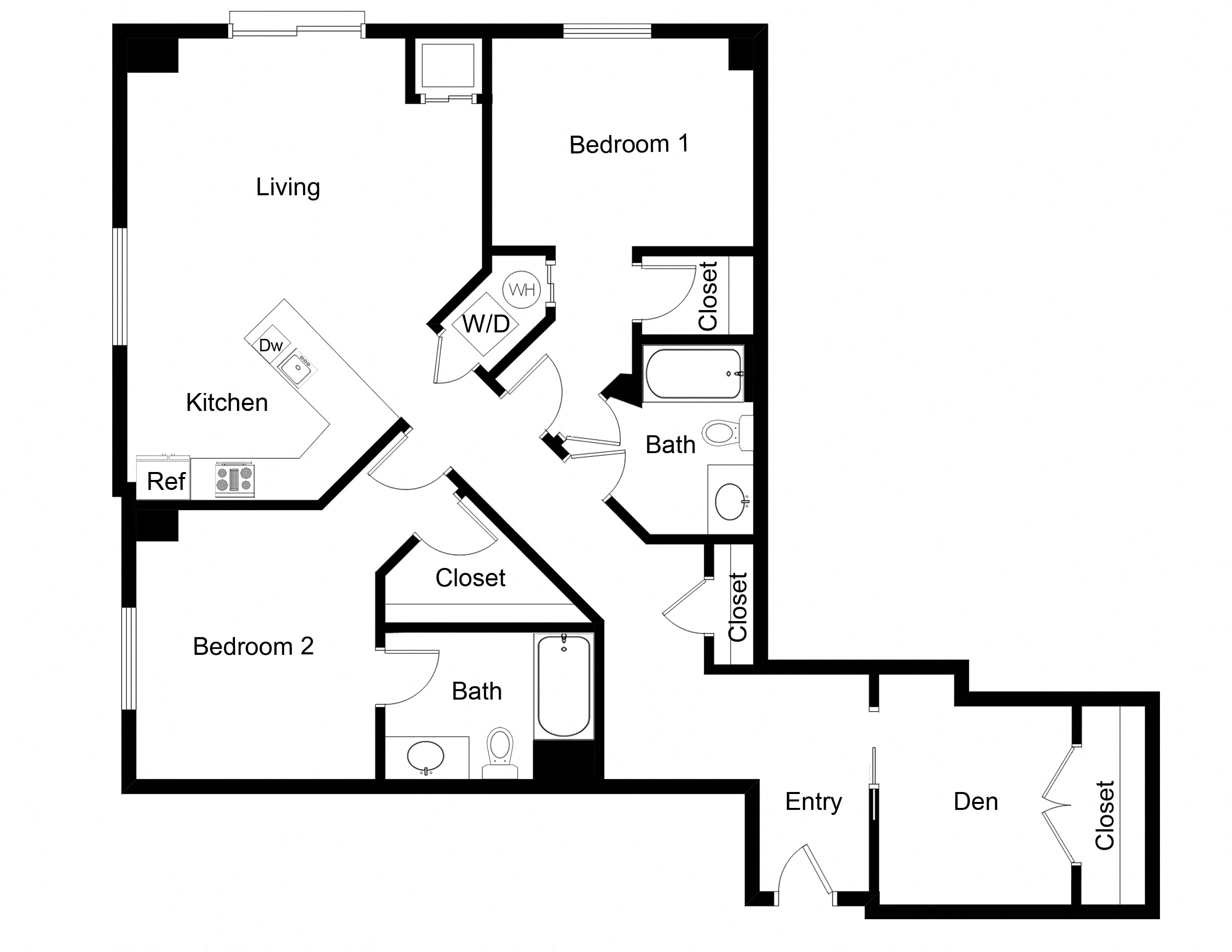 NoBe Floor Plans 2x2BD04 NoBe Floor Plans 2x2BD04